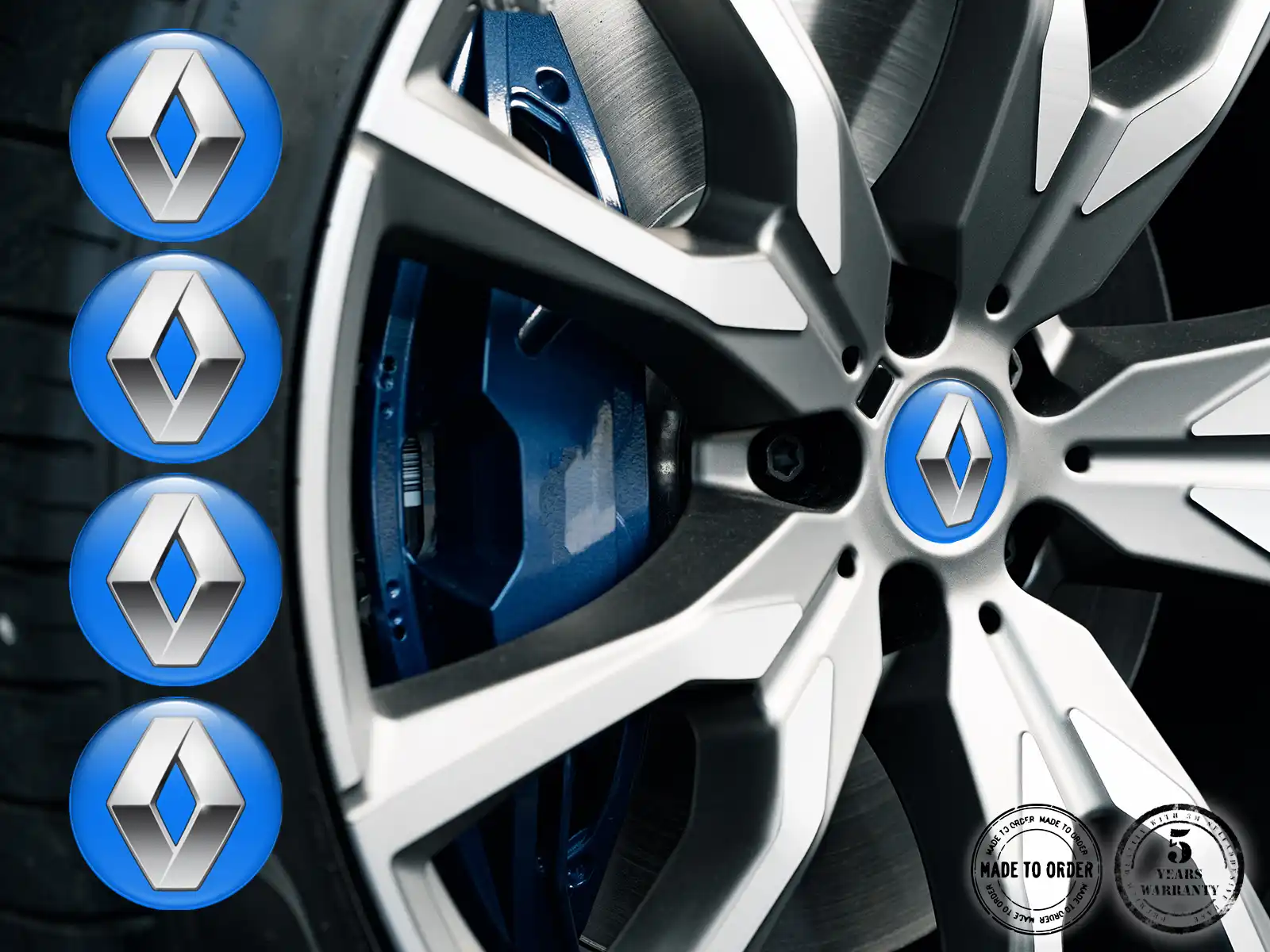 Renault Radplaketten Ausgabe Premium Autoembleme